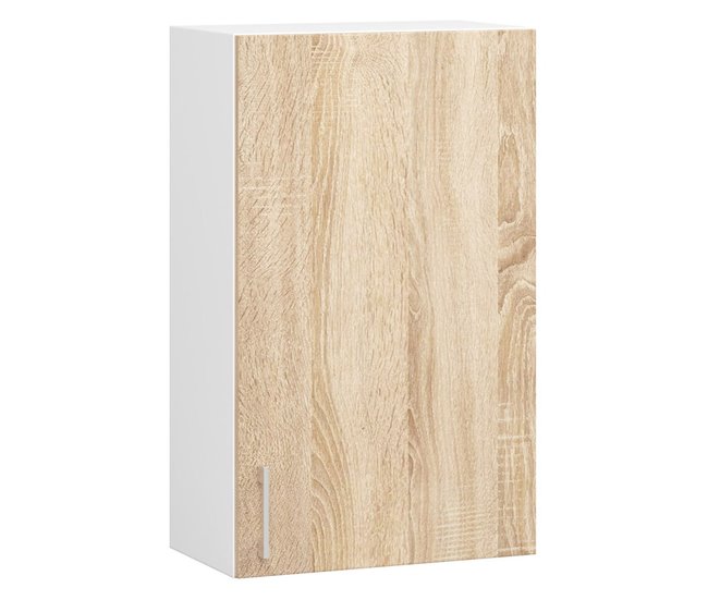 Armario colgante de cocina AKORD Lima 50 Blanco/ Madera