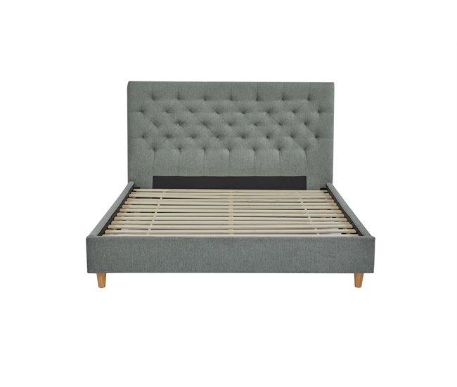 Cama SHERATON 150x190cm color verde claro Verde