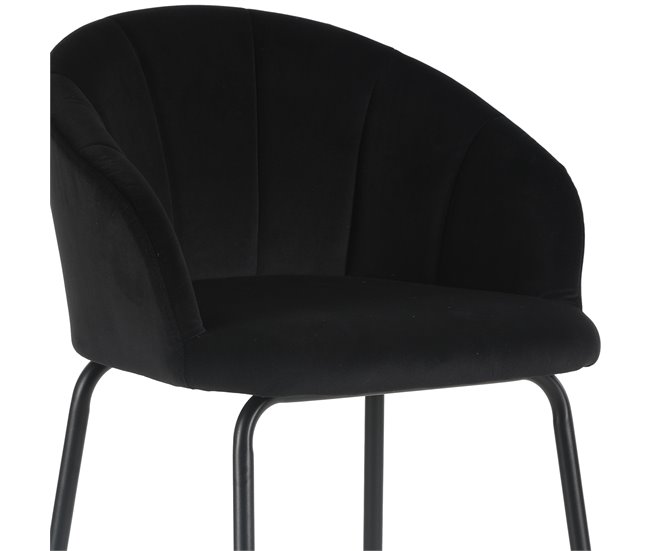 Pack de 2 taburetes altos NIGHT Negro