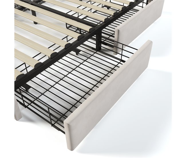 Camas de matrimonio 165x213 Beige