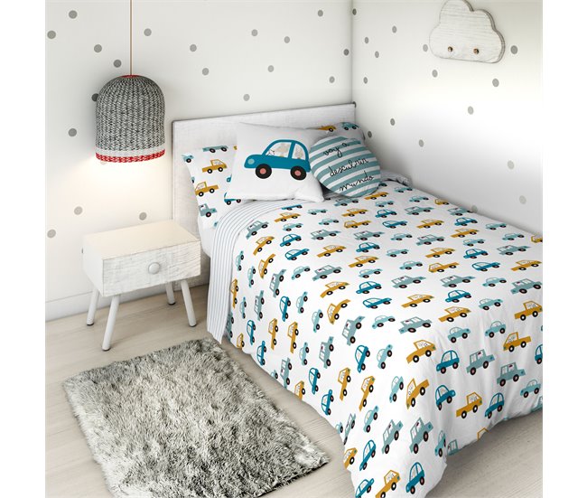 FUNDA NÓRDICA REVERSIBLE COCHES A 