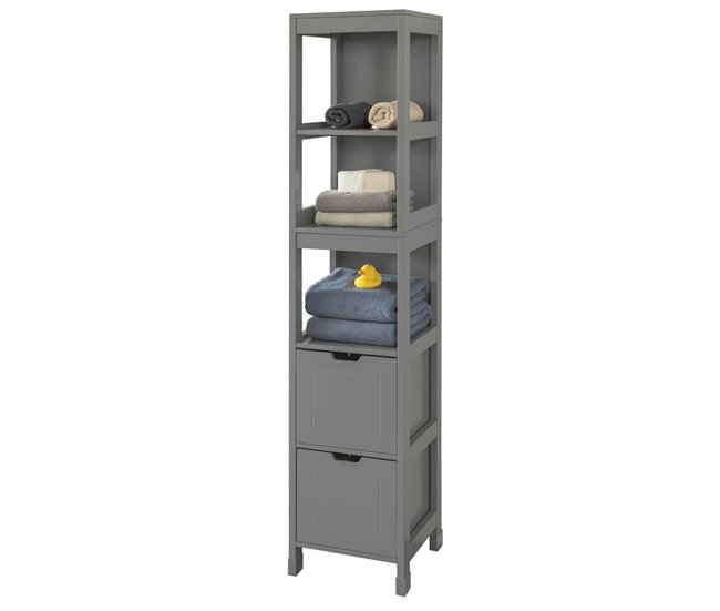 Mueble Columna de baño FRG126-SG SoBuy Gris