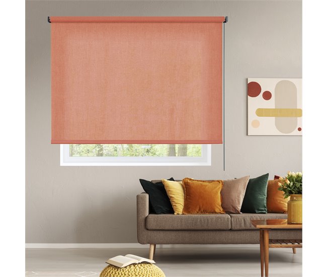 Estor translucido Estores enrollables para Ventanas Coral