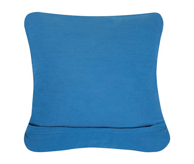 Beliani Cojín decorativo KARATAS Azul