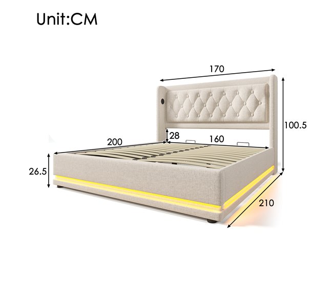 Canapés abatibles Beige