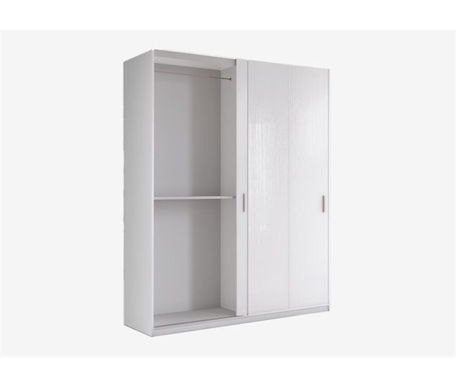 Armario DENVER puertas correderas 200x238cm blanco Blanco