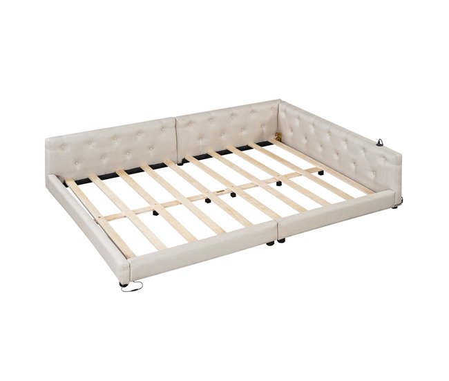 Camas de matrimonio 153x213 Beige