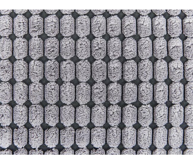 Beliani Cojín decorativo ASPIDISTRA Gris Oscuro