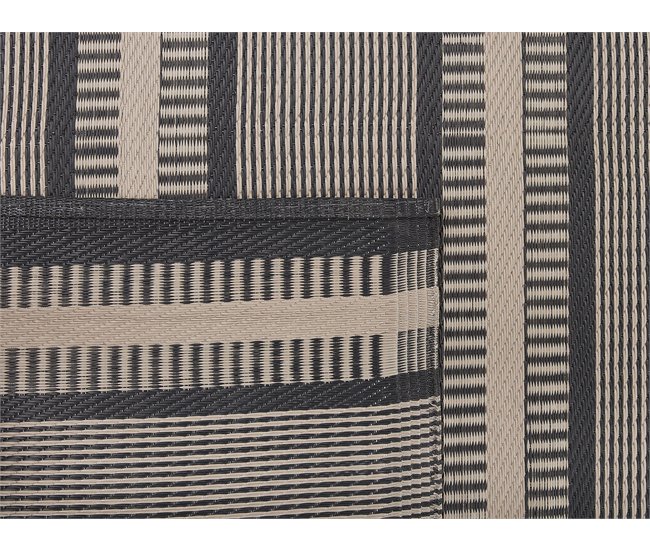 Beliani Alfombra de exterior MANSA 160x230 Negro