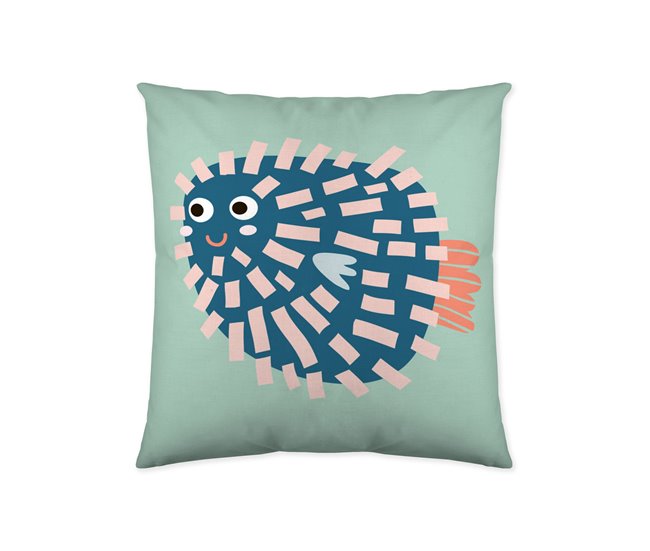 FUNDA DE COJIN VACIO BALLOON FISH Estampado