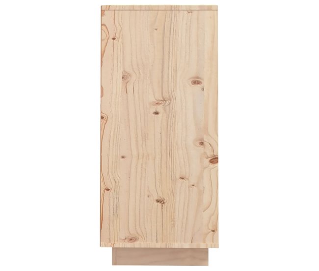 Aparador de madera maciza de pino 60 Blanco
