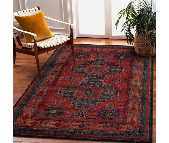 Alfombra de lana OMEGA HARI oriental 235x350 Rojo