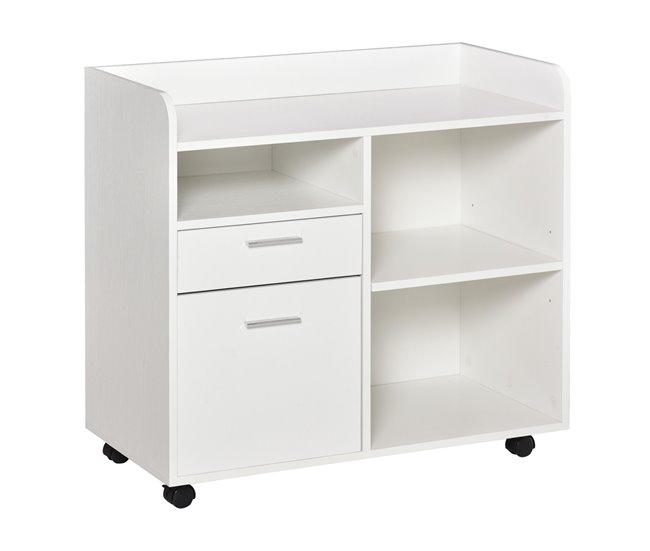 Armario para Impresora Melamina Vinsetto 80 Blanco