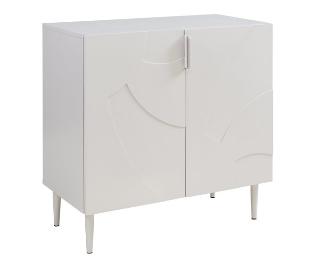 Aparador Starvili con 2 puertas MDF [en.casa] 76 Beige
