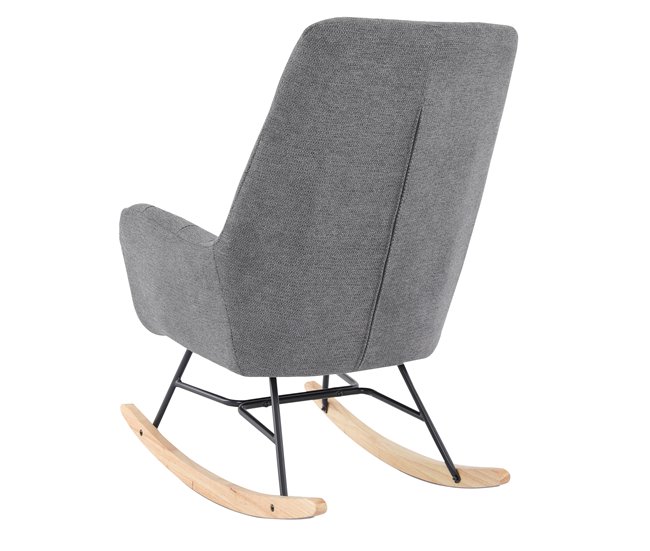 Sillón decorativo balancín PETER Gris