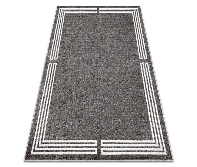 Alfombra MATEO Moderna marco estructural 200x290 Gris