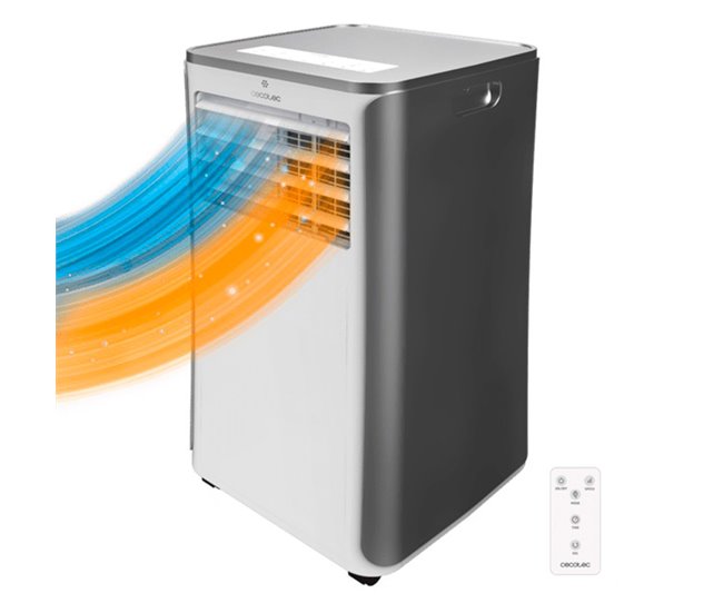 Aire acondicionado portátil ForceClima 9400 Soundless Heating Cecotec Inox