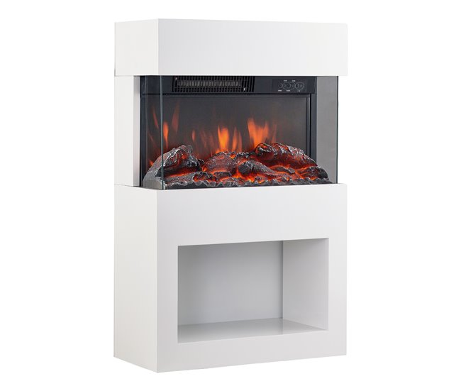 KAMINIO Eléctrica Chimenea HENRI - Estufa de Chimenea Eléctrica Blanco