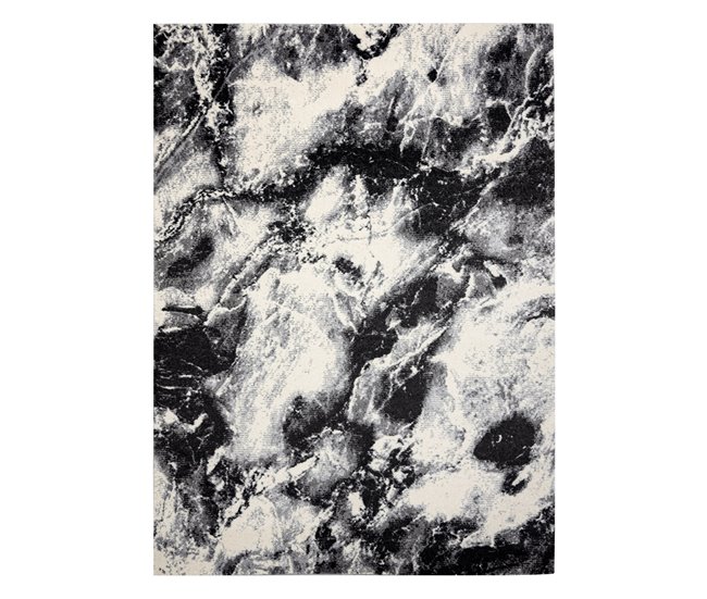 Alfombra KAKE 25817657 Mármol moderno 120x170 Negro