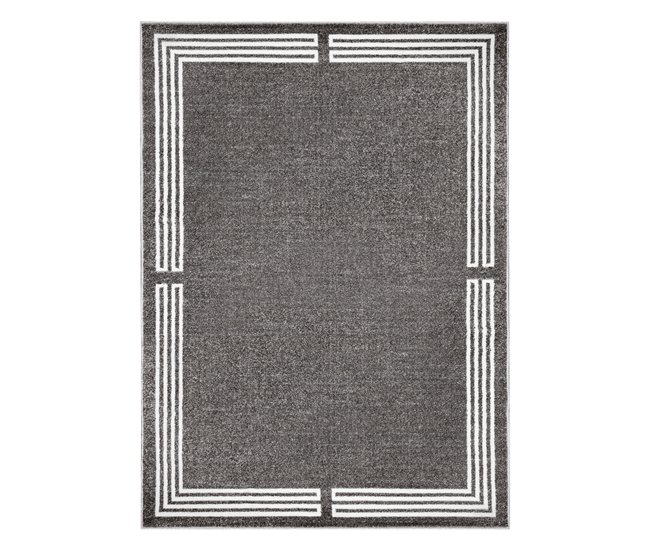 Alfombra MATEO Moderna marco estructural 160x220 Gris