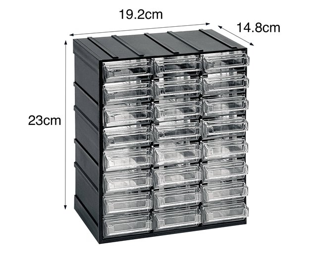 Armario multiusos 2 puertas en PVC Antracita