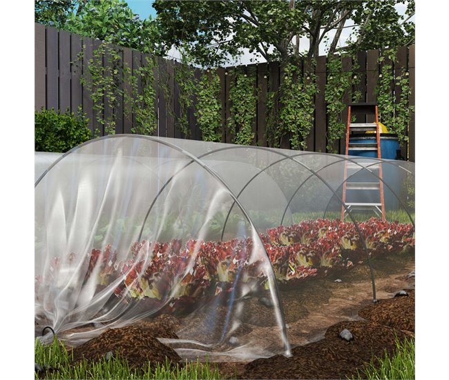 Cubierta de Invernadero Polipropileno Outsunny Transparente