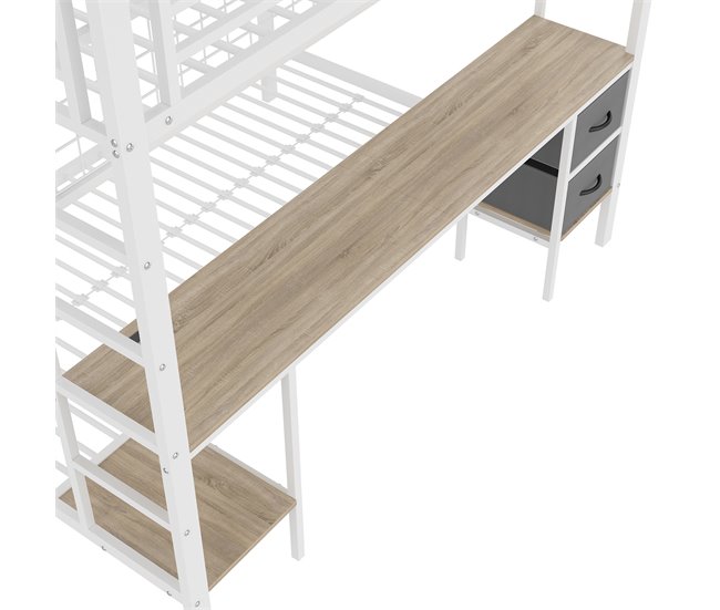 Cama litera 145x204 Blanco