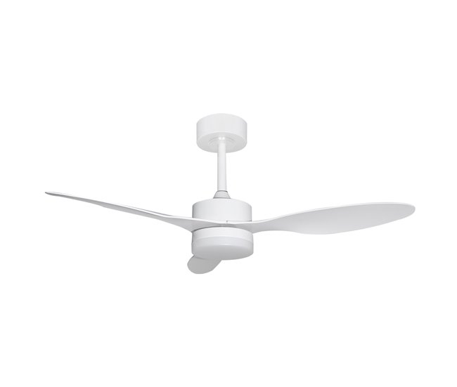 Ventilador de techo VALCANO con aspas y luz led blanco Blanco