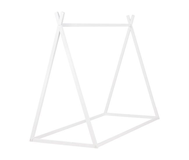 Beliani Estructura de cama Madera de pino SAURAT 94x206 Blanco