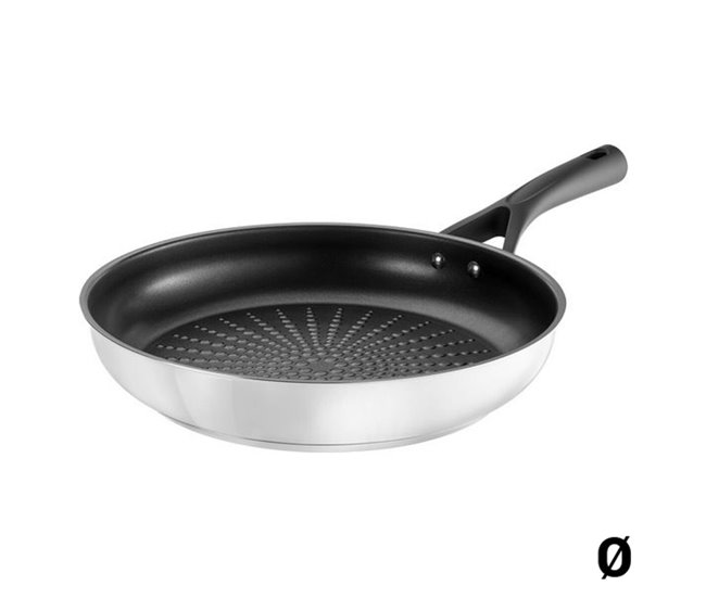 Sartén Antiadherente Expert Negro/ Inox