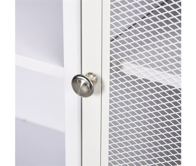 Aparador de Cocina Melamina de Madera HOMCOM Blanco