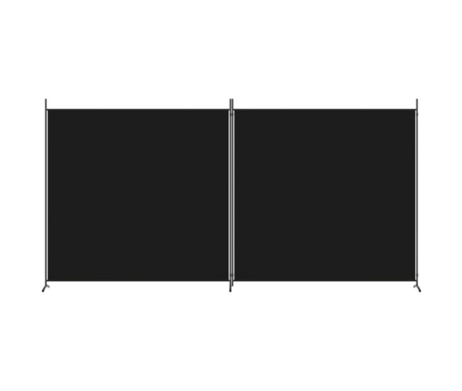 Biombo - Separador Divisor de 2 paneles Negro