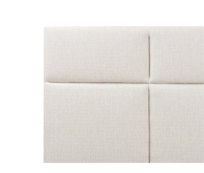 Beliani Cama con almacenaje Poliéster LAGORD 180x214 Crema