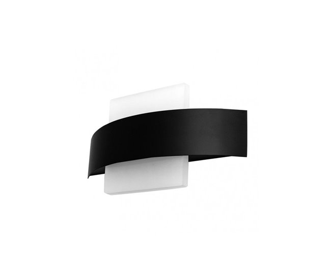 Aplique De Pared Metal Serie Arco Negro