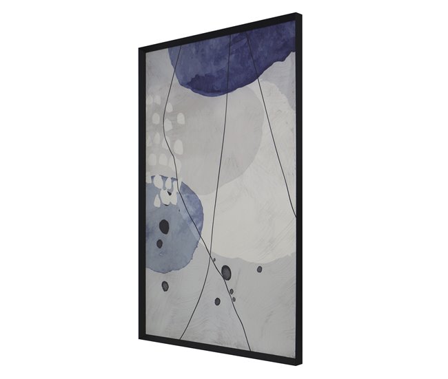 Cuadro abstracto azules RECUART 502 marca LART Gris Azul