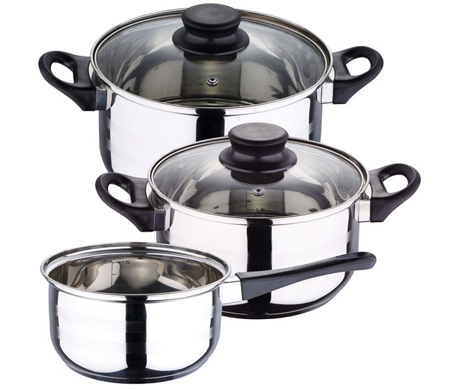 Batería de cocina de 5 piezaSan Ignacio Gris Claro