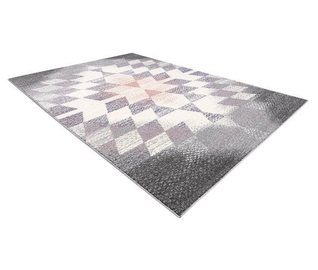 Alfombra KAKE 25812757 Geométrico Diamantes Triángulos 3D Multicolor
