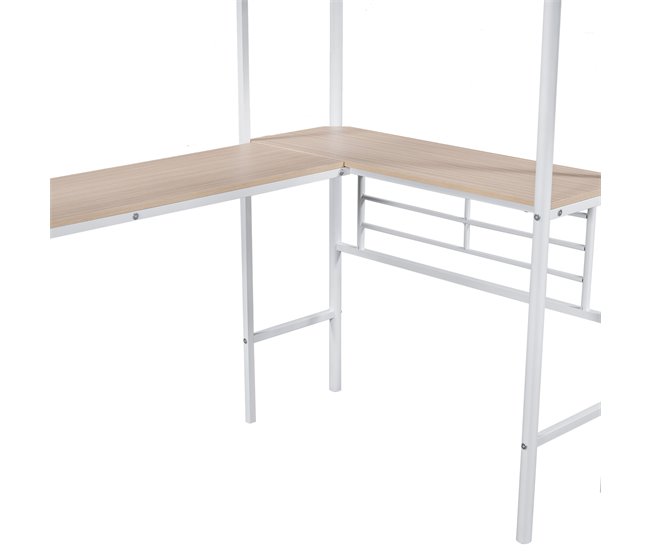 Cama alta para niños 206x298 Blanco