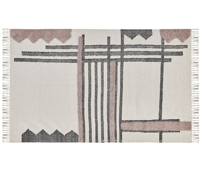 Beliani Alfombra de pelo corto MURADIYE 140x200 Beige