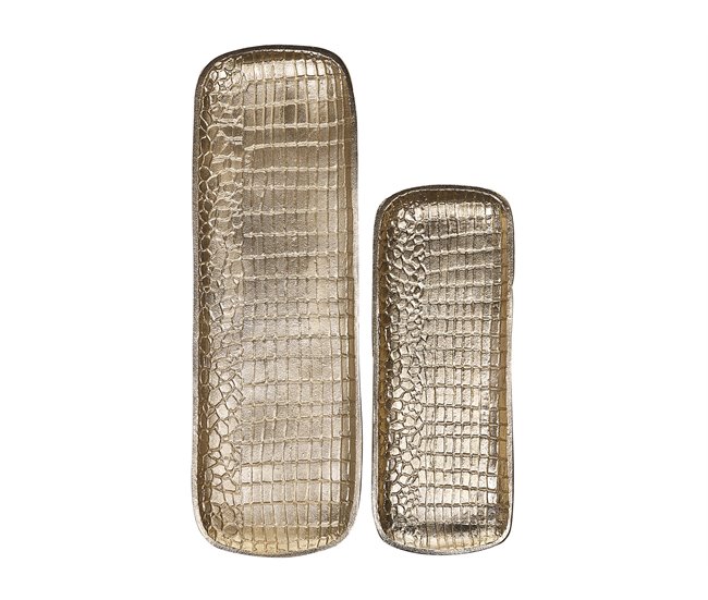 Beliani Plato decorativo BRANTAS Dorado