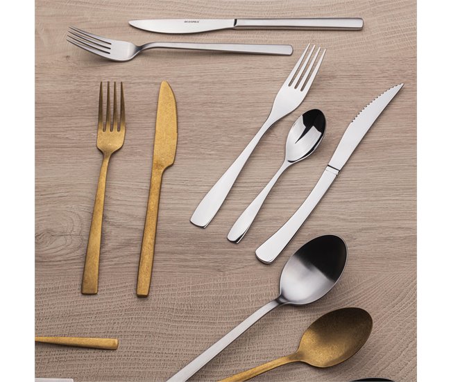 Set de 3 Tenedores de mesa NICE Bergner Plateado