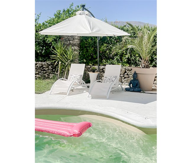 Beliani Tumbona GAETA Beige