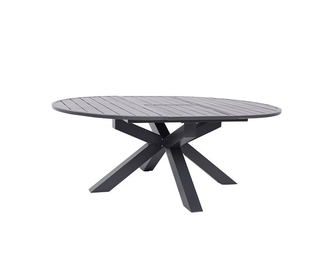 Mesa extensible jardín REMY color gris oscuro Gris Oscuro