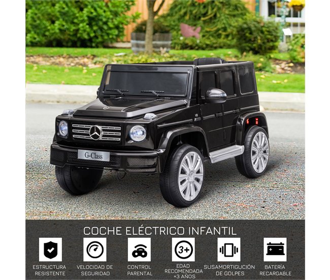 Coche Eléctrico Infantil PP, Metal HOMCOM Negro