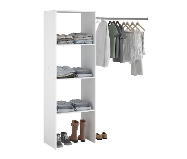 Vestidor Abierto Modular Custom Modulo G Blanco