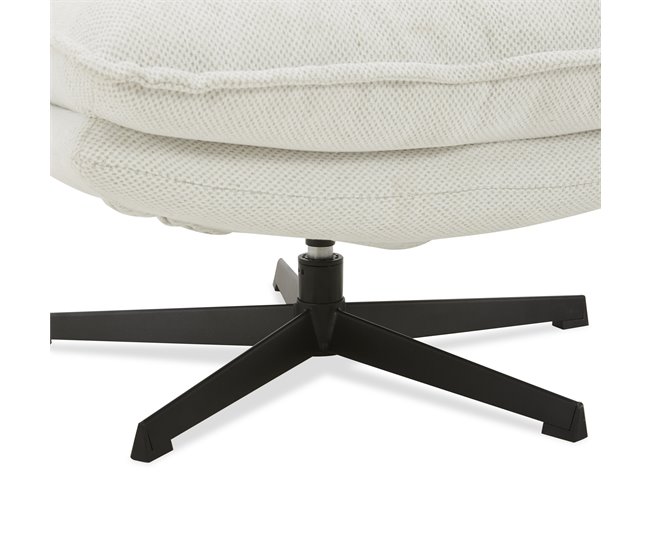 Sillón decorativo rotativo LAIA Beige