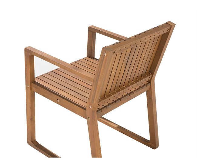 Beliani Silla de jardín SASSARI Azul Marino