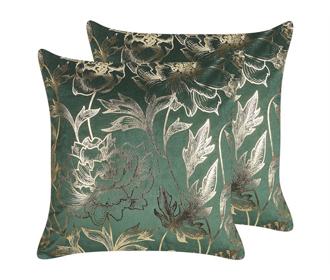 Beliani Cojín decorativo DAFFODIL 45x45 Marron
