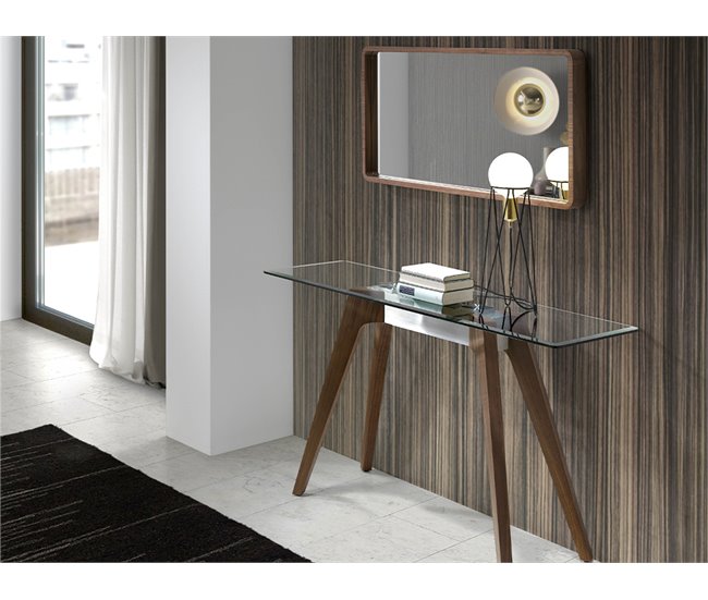 ANGEL CERDA Espejo pared rectangular nogal Nogal