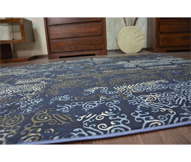 Alfombra DROP JASMINE 453 160x220 Azul Marino